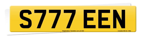 Registration number S777 EEN